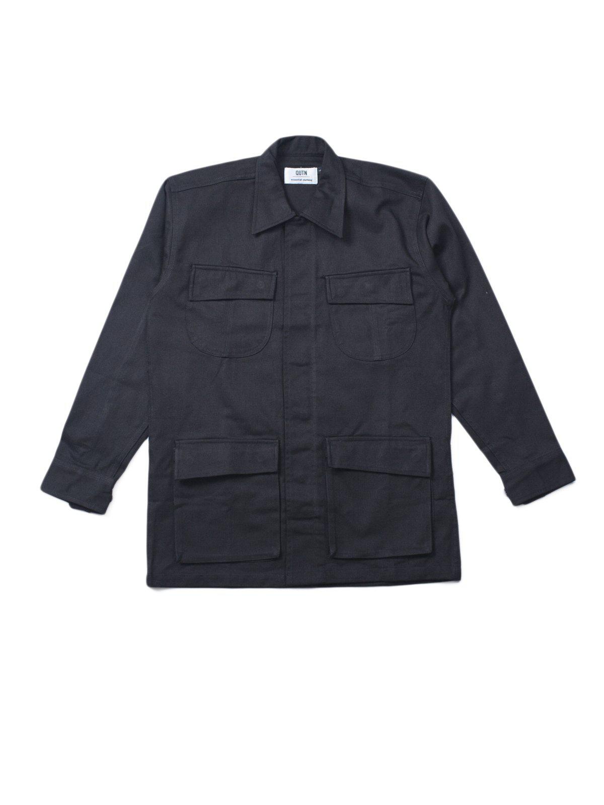 Qutn Field Jacket II Black Canvas - MORE by Morello Indonesia