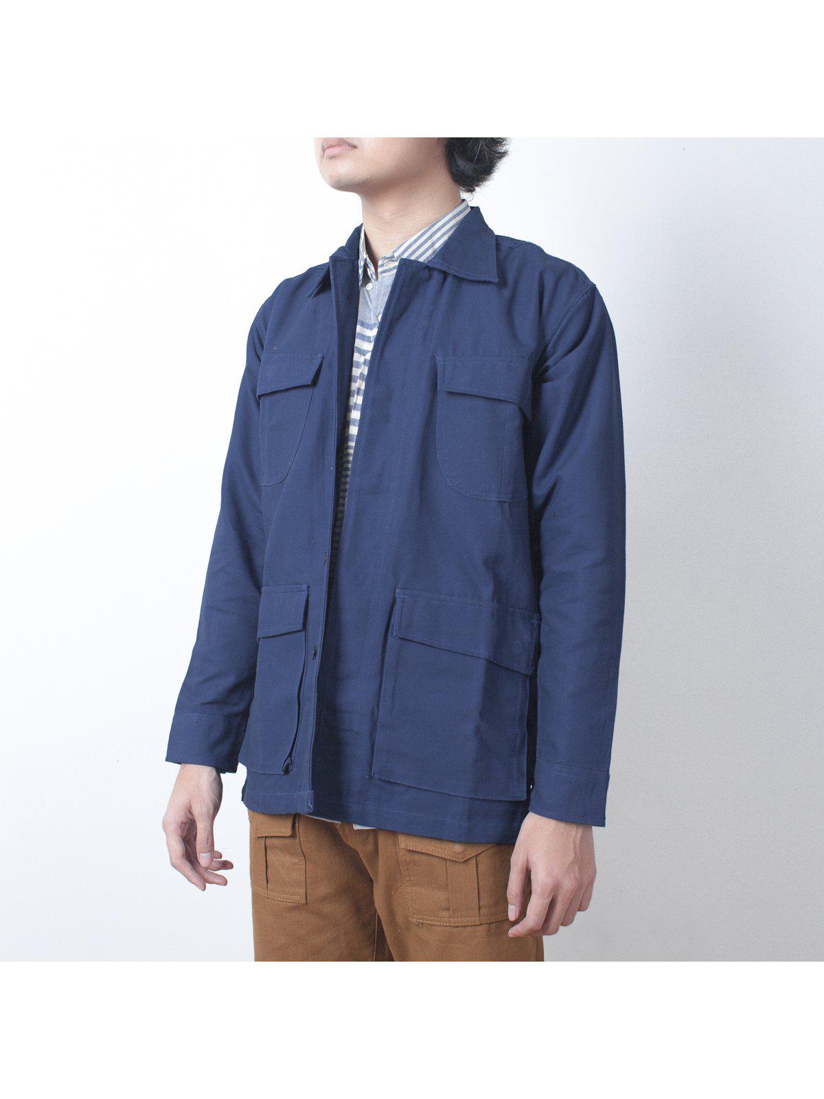 Qutn Field Jacket II Blue Canvas - MORE by Morello Indonesia