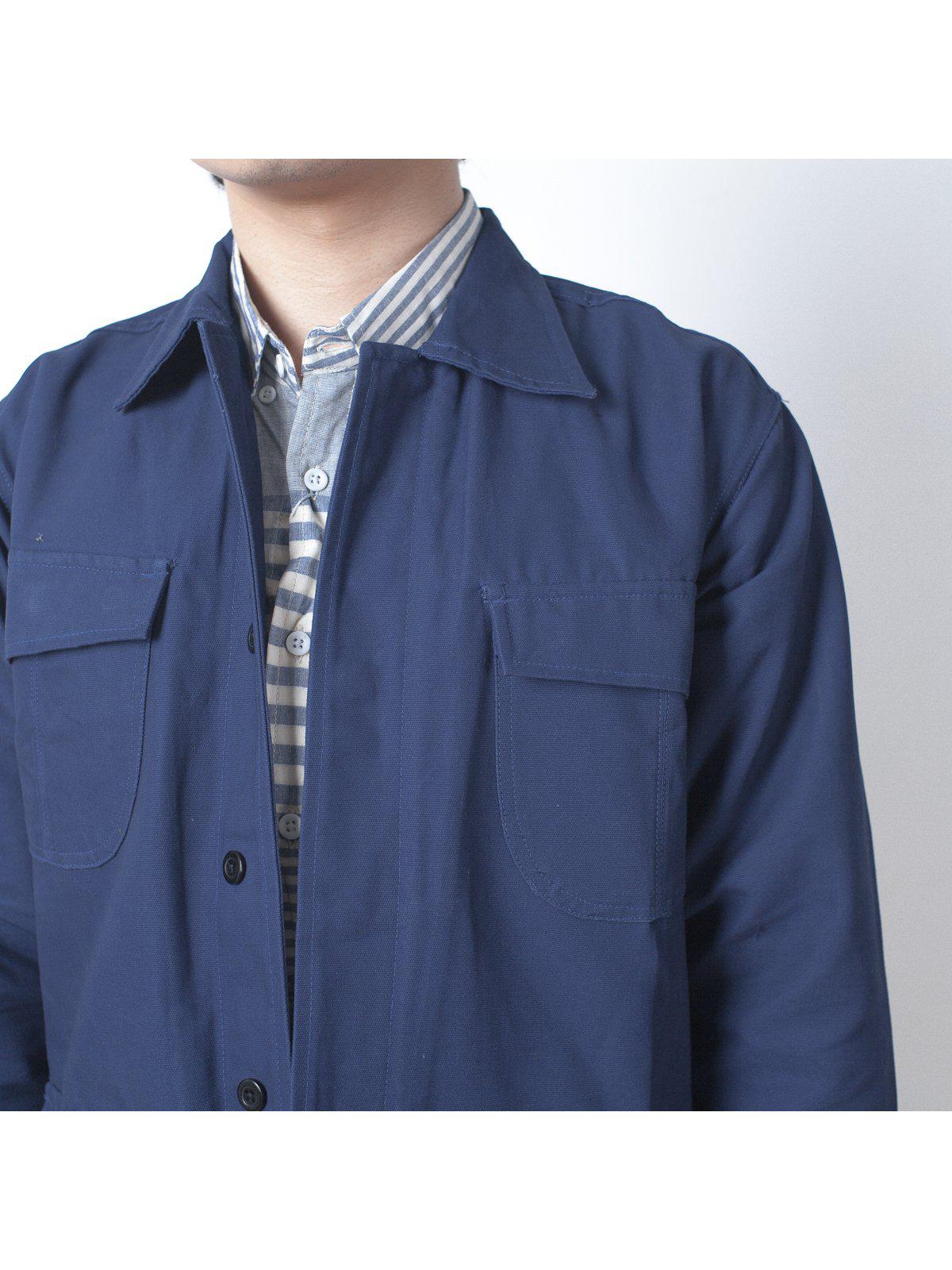 Qutn Field Jacket II Blue Canvas - MORE by Morello Indonesia