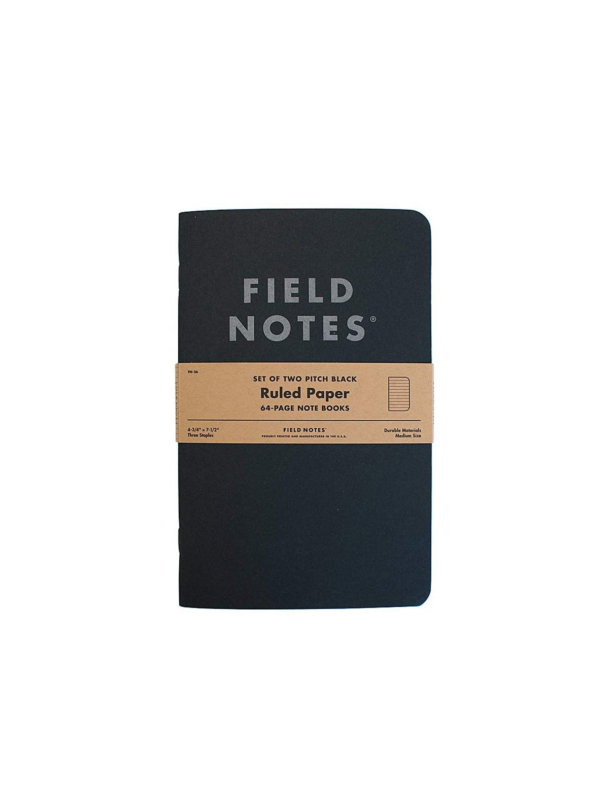 Field Notes Pitch Black Note Book 2 Pack Ruled Paper - MORE by Morello Indonesia