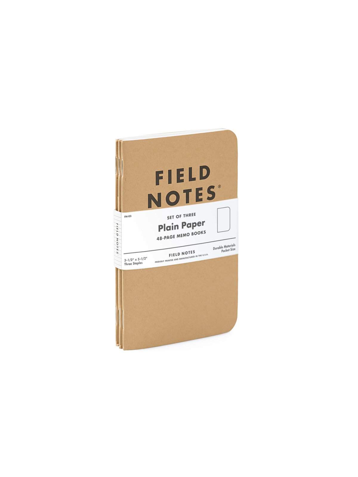 Field Notes Original Kraft 3 Pack Plain Paper - MORE by Morello Indonesia