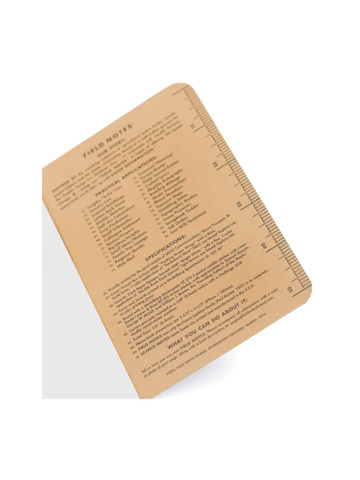 Field Notes Original Kraft 3 Pack Plain Paper - MORE by Morello Indonesia