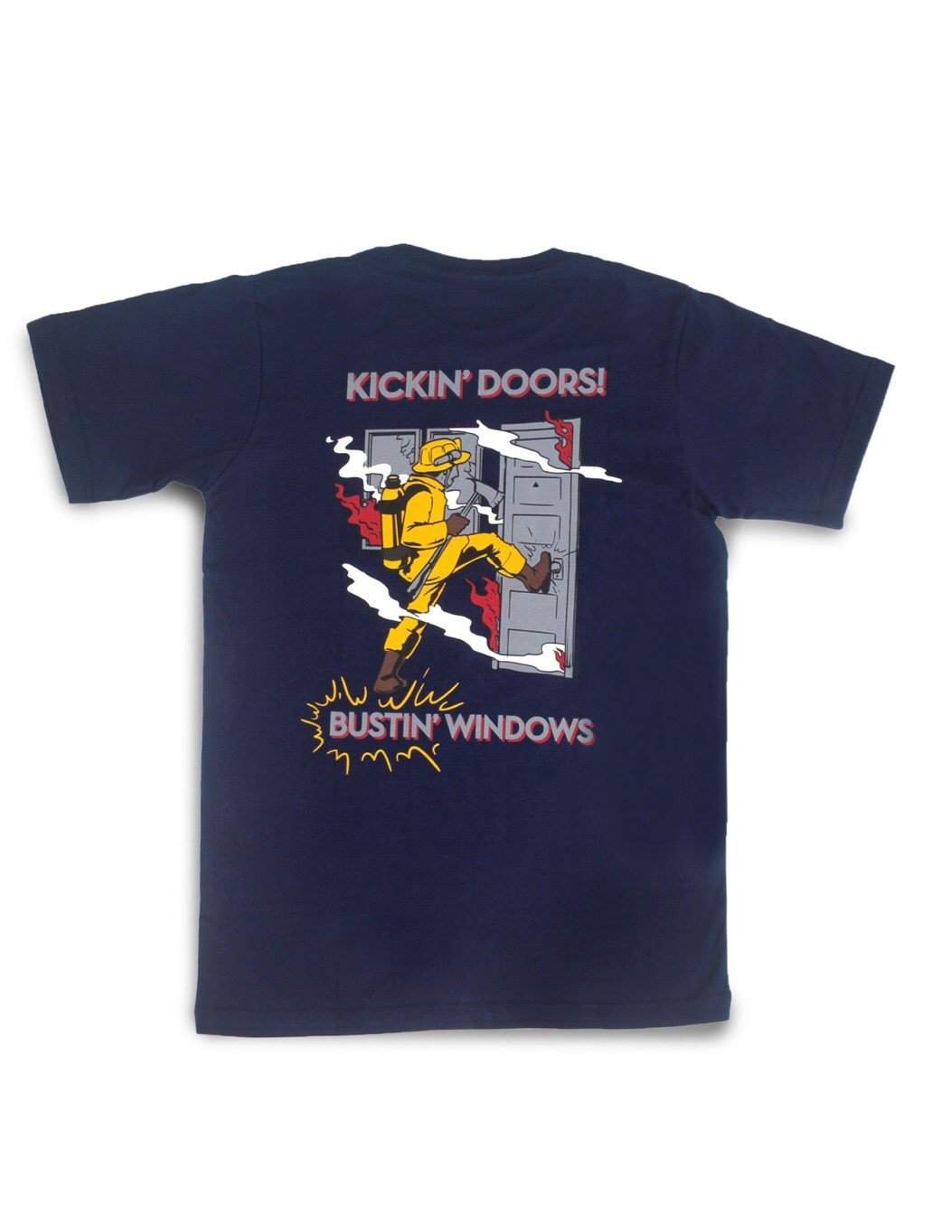 Jackhammer Fireman&#39;s Chores Tee Navy - MORE by Morello Indonesia