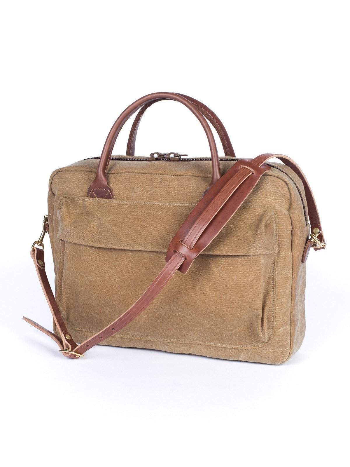 Wood&amp;Faulk Folio Briefcase High Desert Sage - MORE by Morello Indonesia