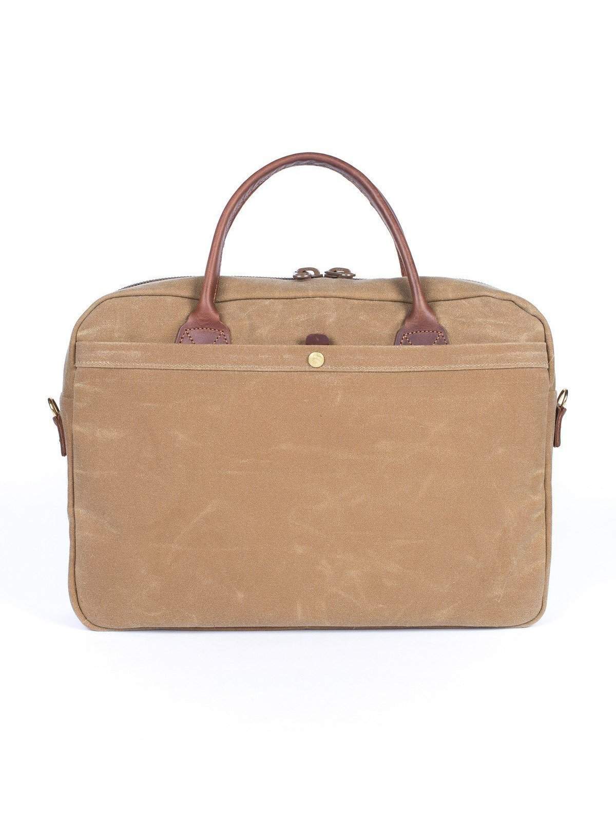 Wood&amp;Faulk Folio Briefcase High Desert Sage - MORE by Morello Indonesia