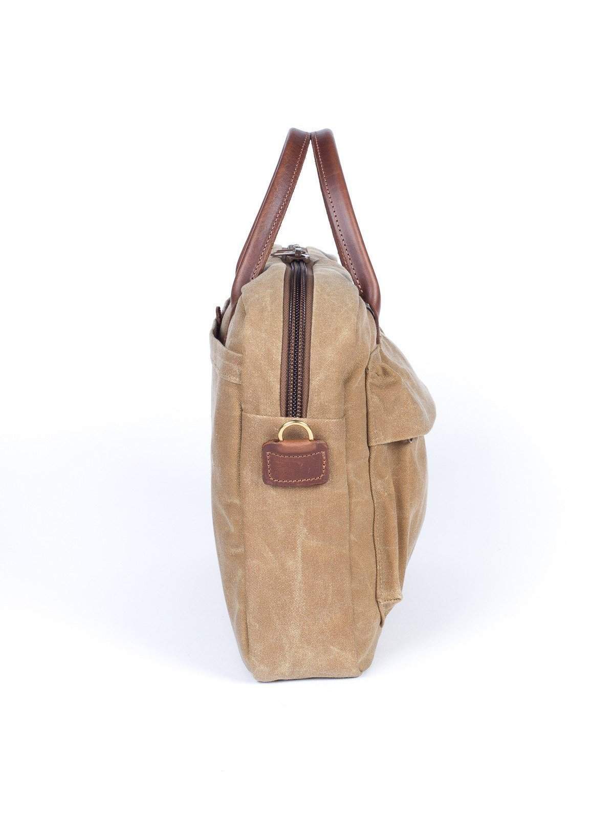 Wood&amp;Faulk Folio Briefcase High Desert Sage - MORE by Morello Indonesia