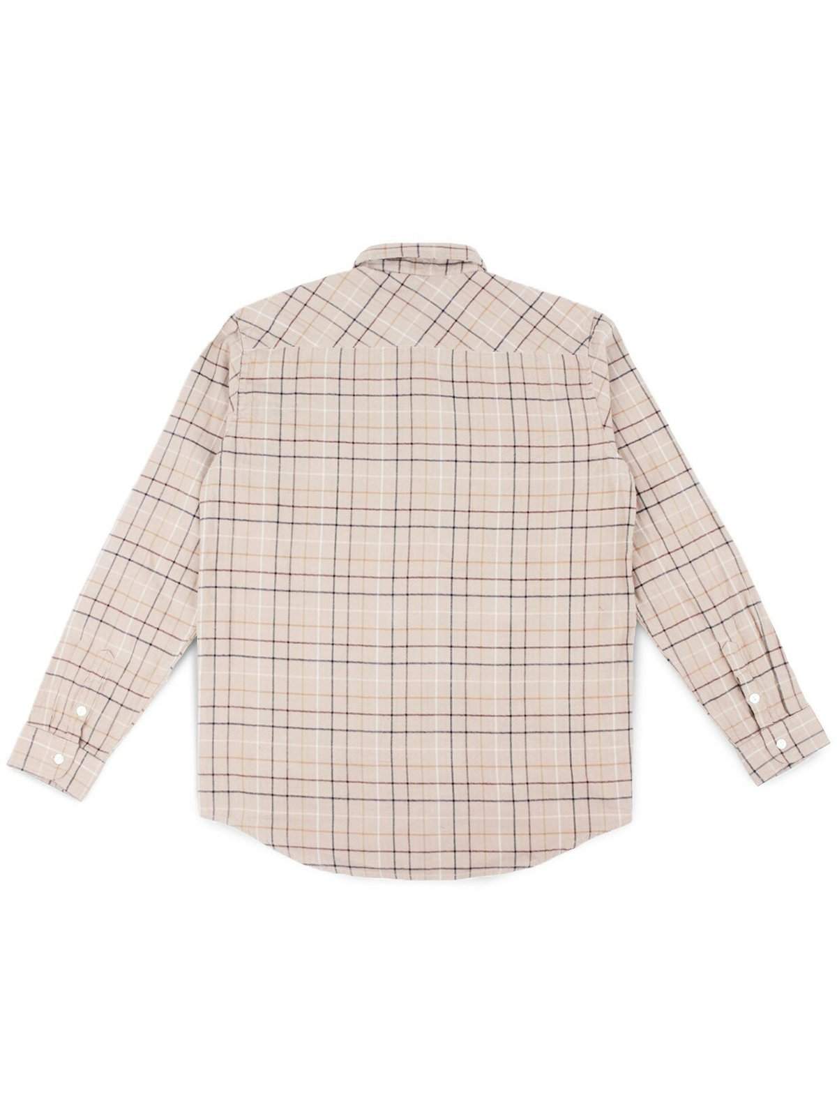 Jackhammer Hillbilly Plaid Shirt Brown Cream - MORE by Morello Indonesia