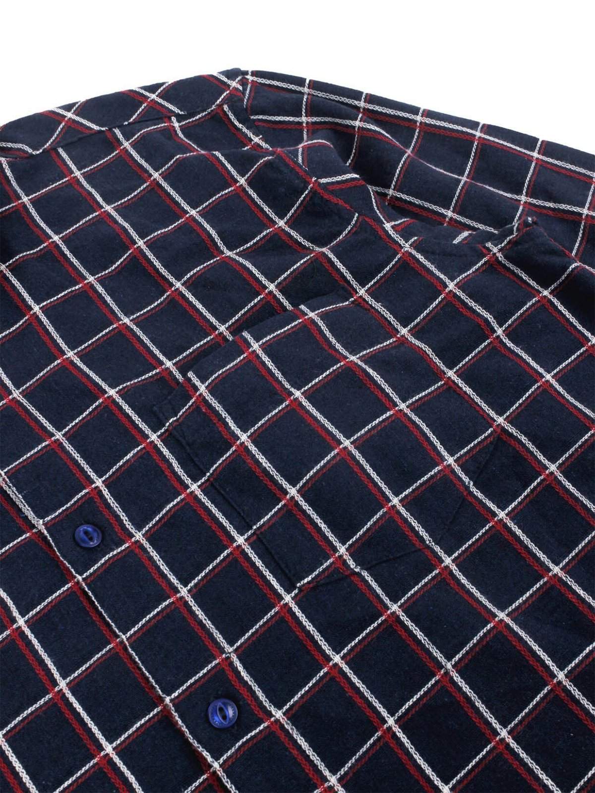 Jackhammer Hillbilly Plaid Shirt Navy - MORE by Morello Indonesia