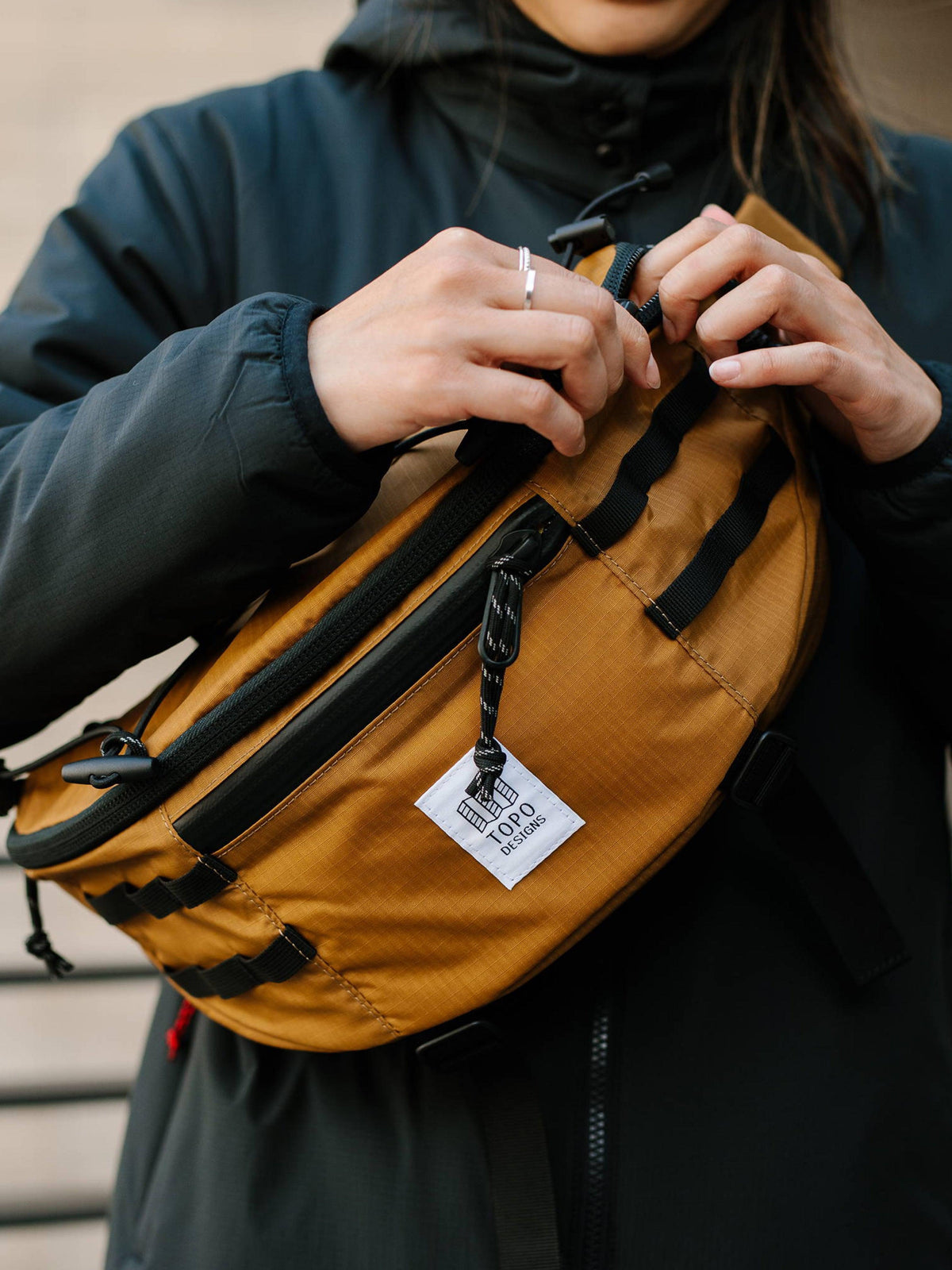 Topo Designs Mountain Sling Bag Olive