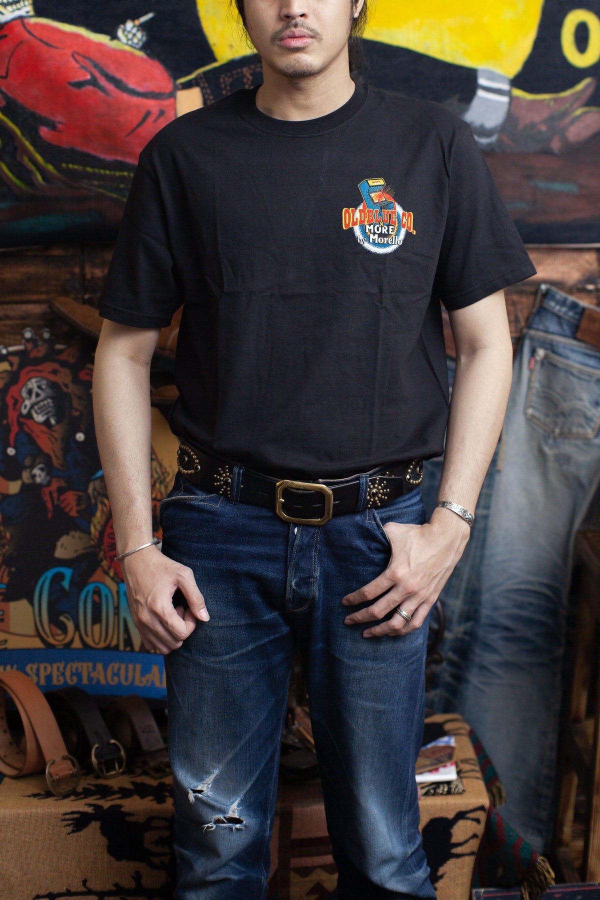 Oldblue Co. x MORE by Morello Tee The Arcade Riders Black - MORE by Morello Indonesia