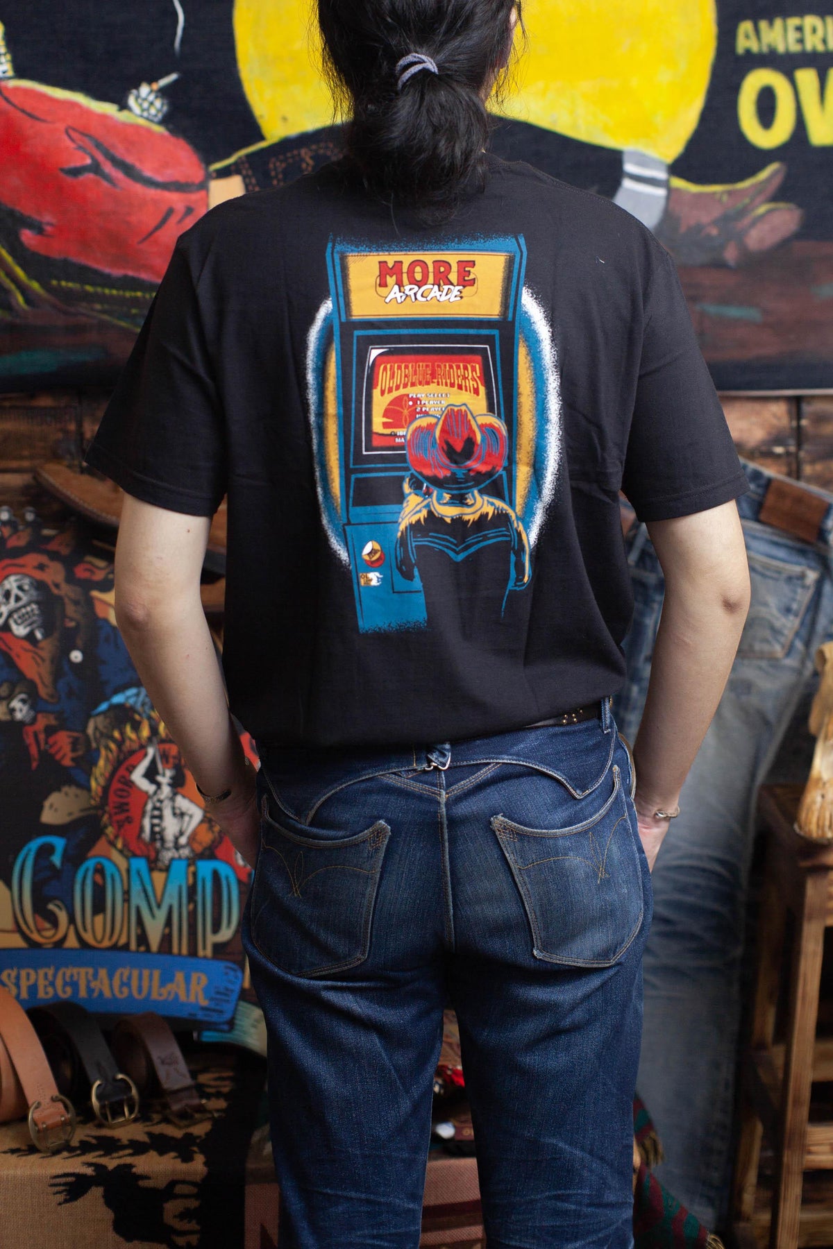 Oldblue Co. x MORE by Morello Tee The Arcade Riders Black - MORE by Morello Indonesia