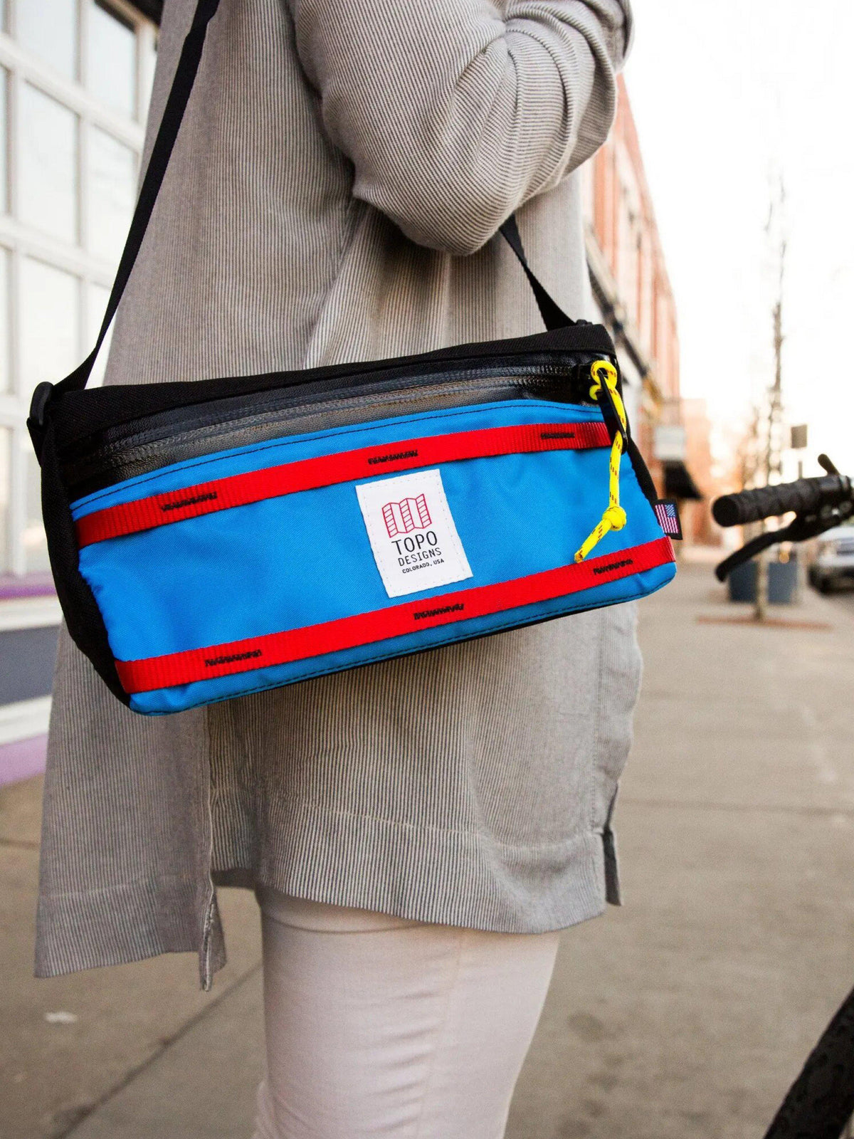 Topo Designs Bike Bag Red Black