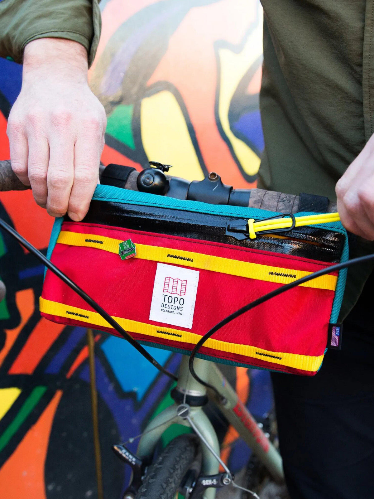 Topo Designs Bike Bag Red Black