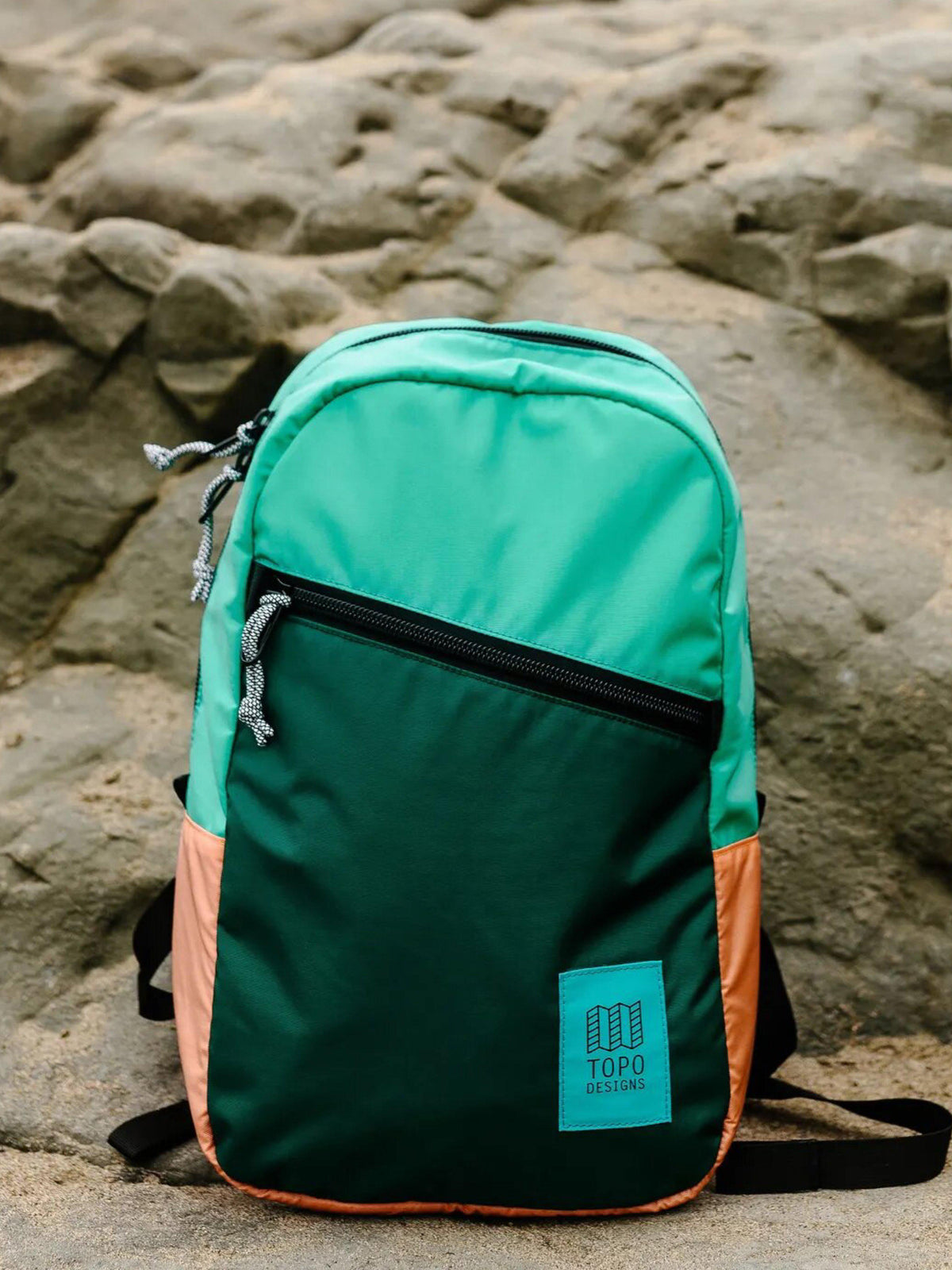 Topo Designs Light Pack Mustard Ripstop Turquoise
