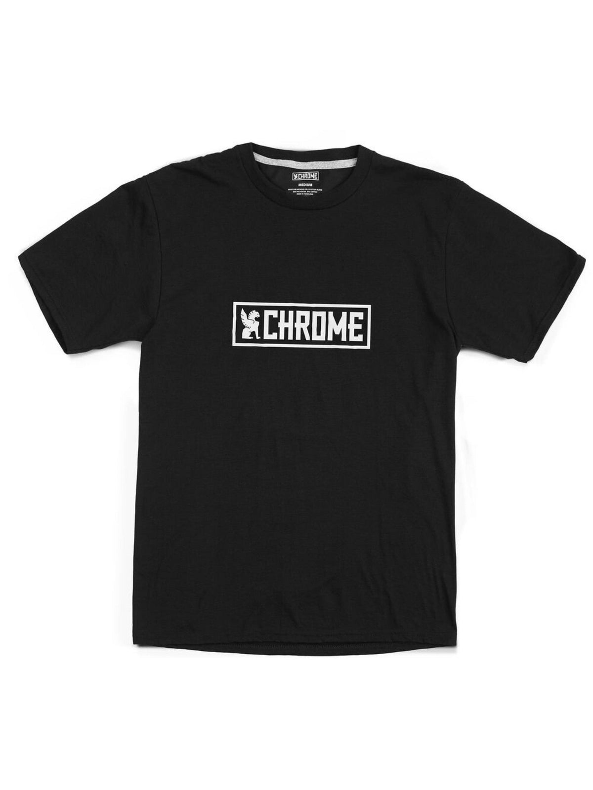 Chrome Industries Horizontal Border Logo Tee Black White