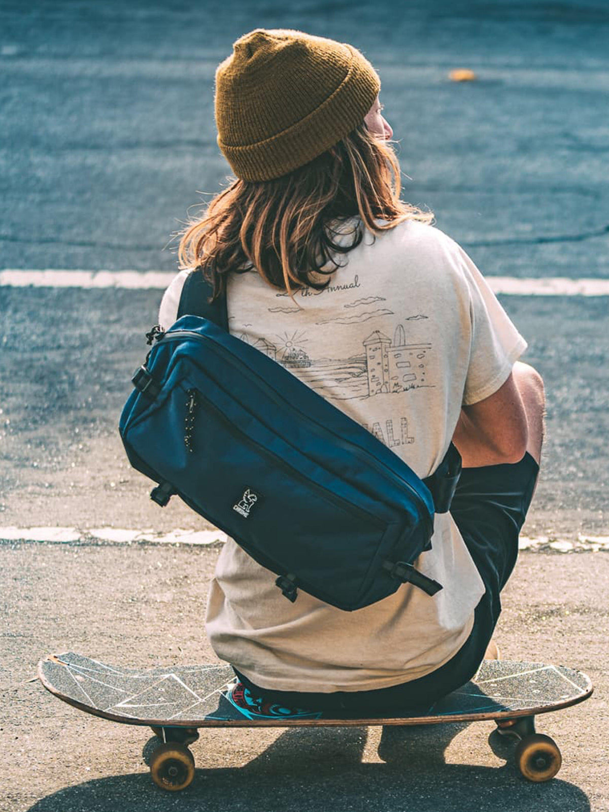 Chrome Industries Kadet Nylon Sling Bag Olive Overdye
