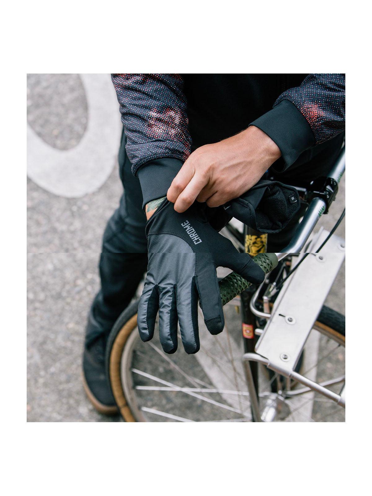 Chrome Industries Midweight Cycling Gloves Black