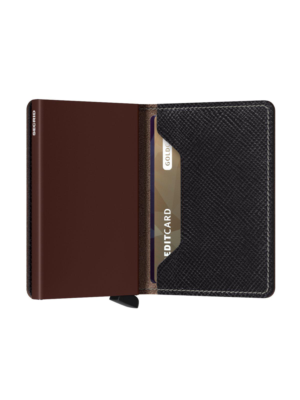 Secrid Slimwallet Saffiano Brown