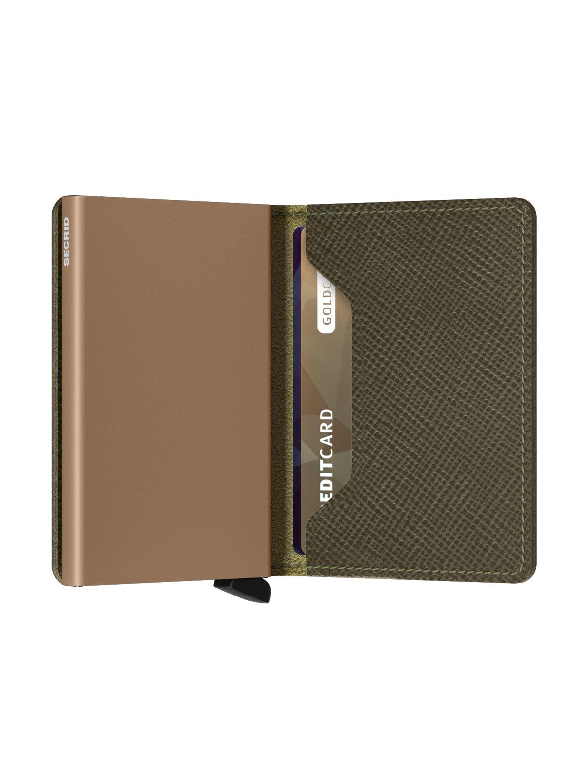 Secrid Slimwallet Saffiano Olive