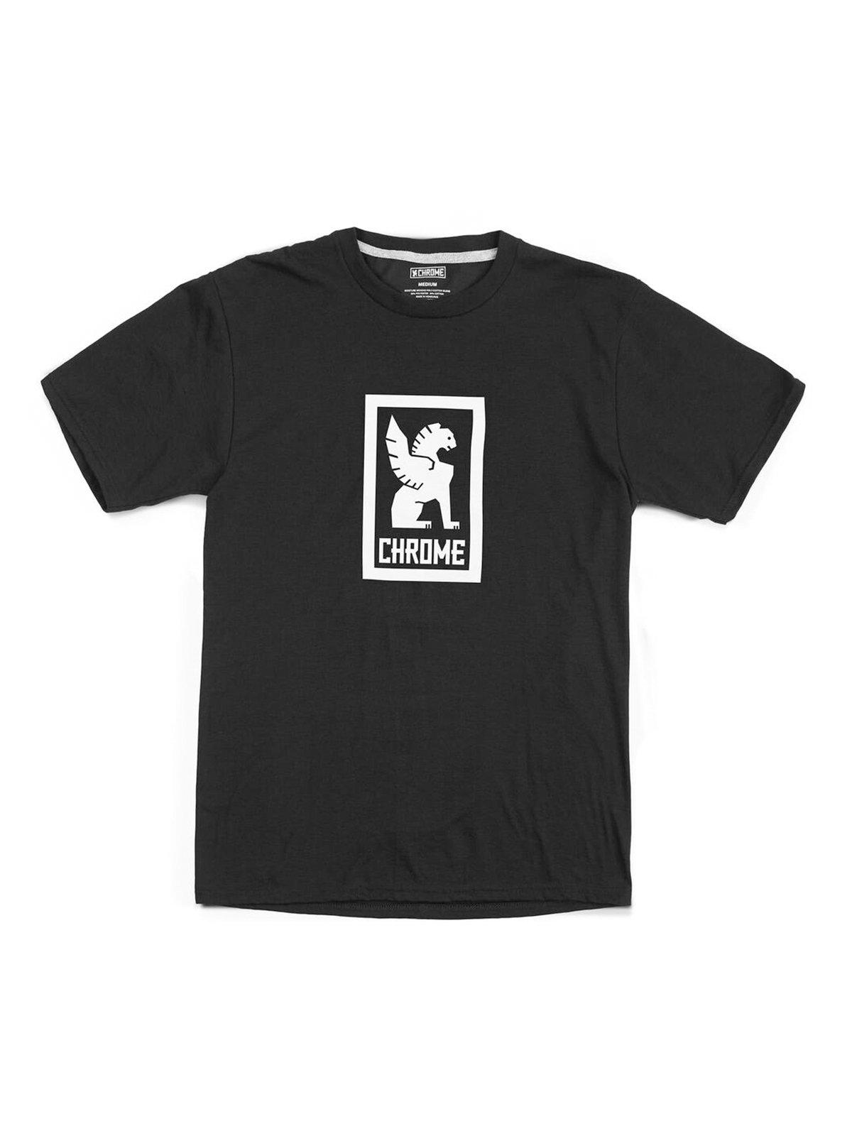 Chrome Industries Vertical Border Logo Tee Black