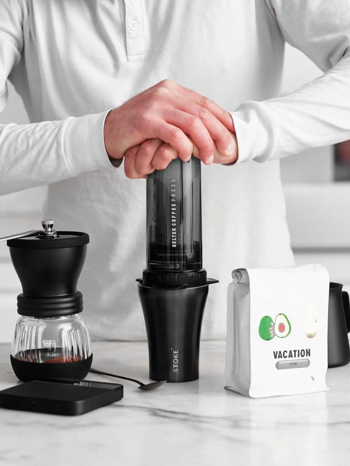 Sttoke Classic Insulated Ceramic Cup 8oz Luxe Black
