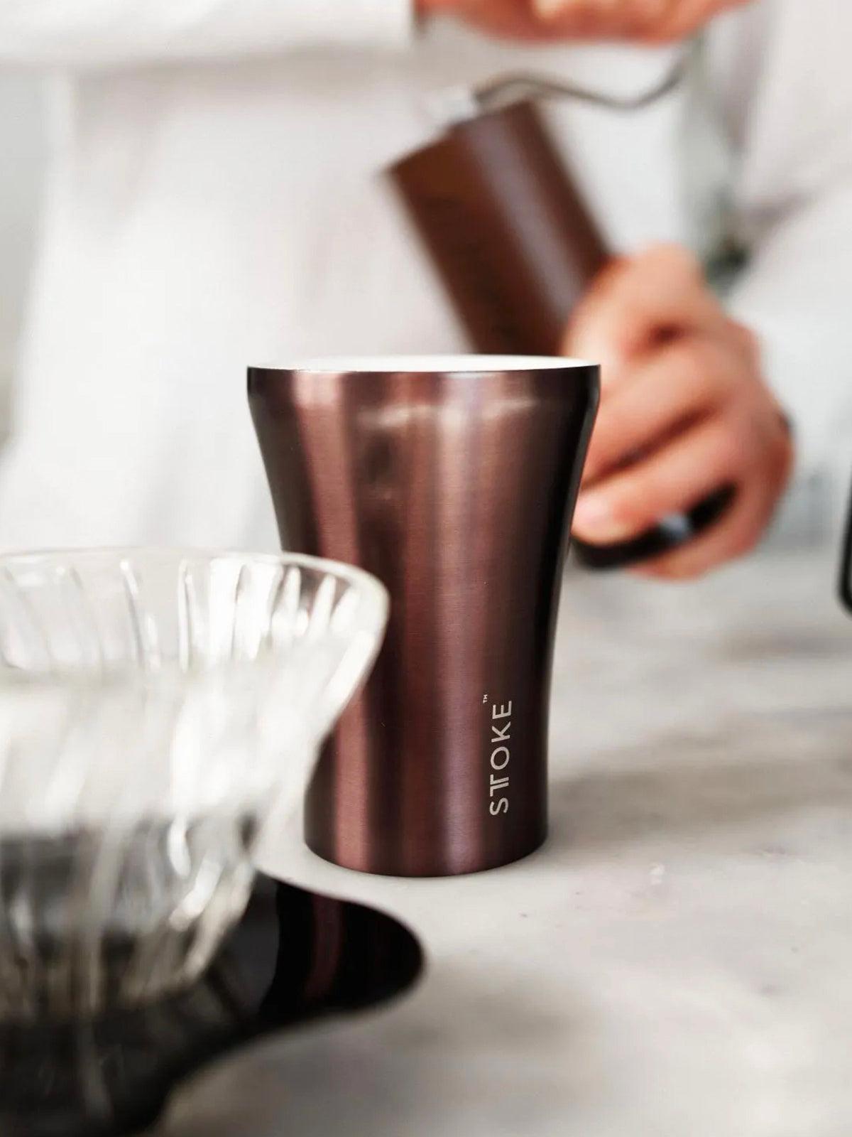 Sttoke Limited Edition Insulated Ceramic Cup 8oz Gunmetal Grey