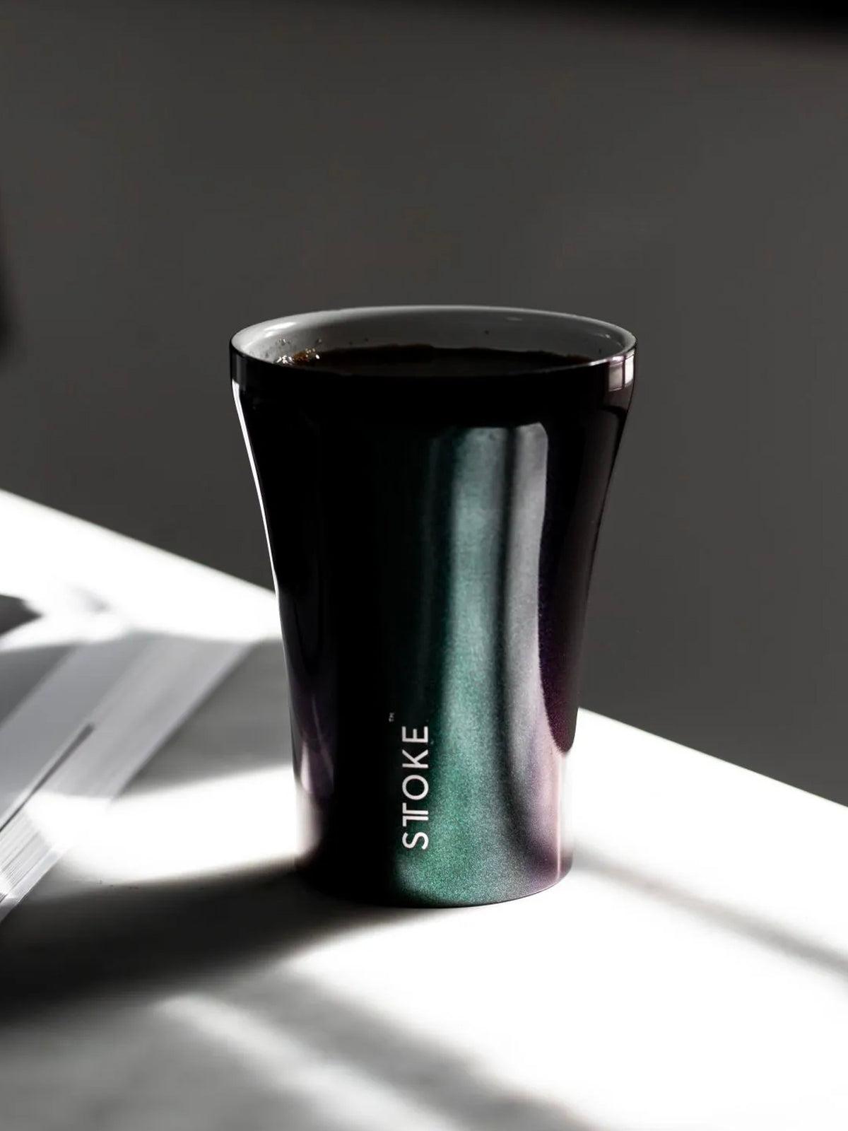 Sttoke Limited Edition Insulated Ceramic Cup 8oz Cosmic Green