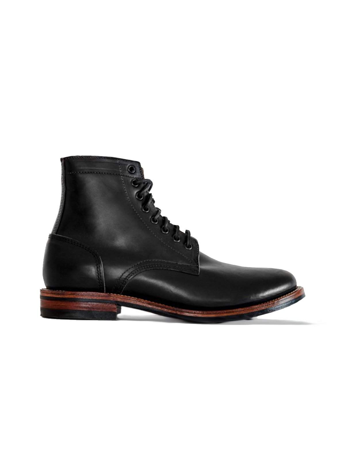 Oakstreet Bootmakers Black Dainite Captoe Trench Boot - MORE by Morello Indonesia