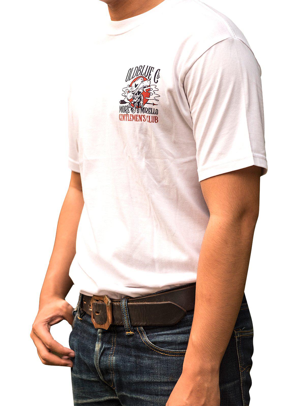 Oldblue Co. x MORE by Morello Tee The Gentlemen&#39;s Club White - MORE by Morello Indonesia
