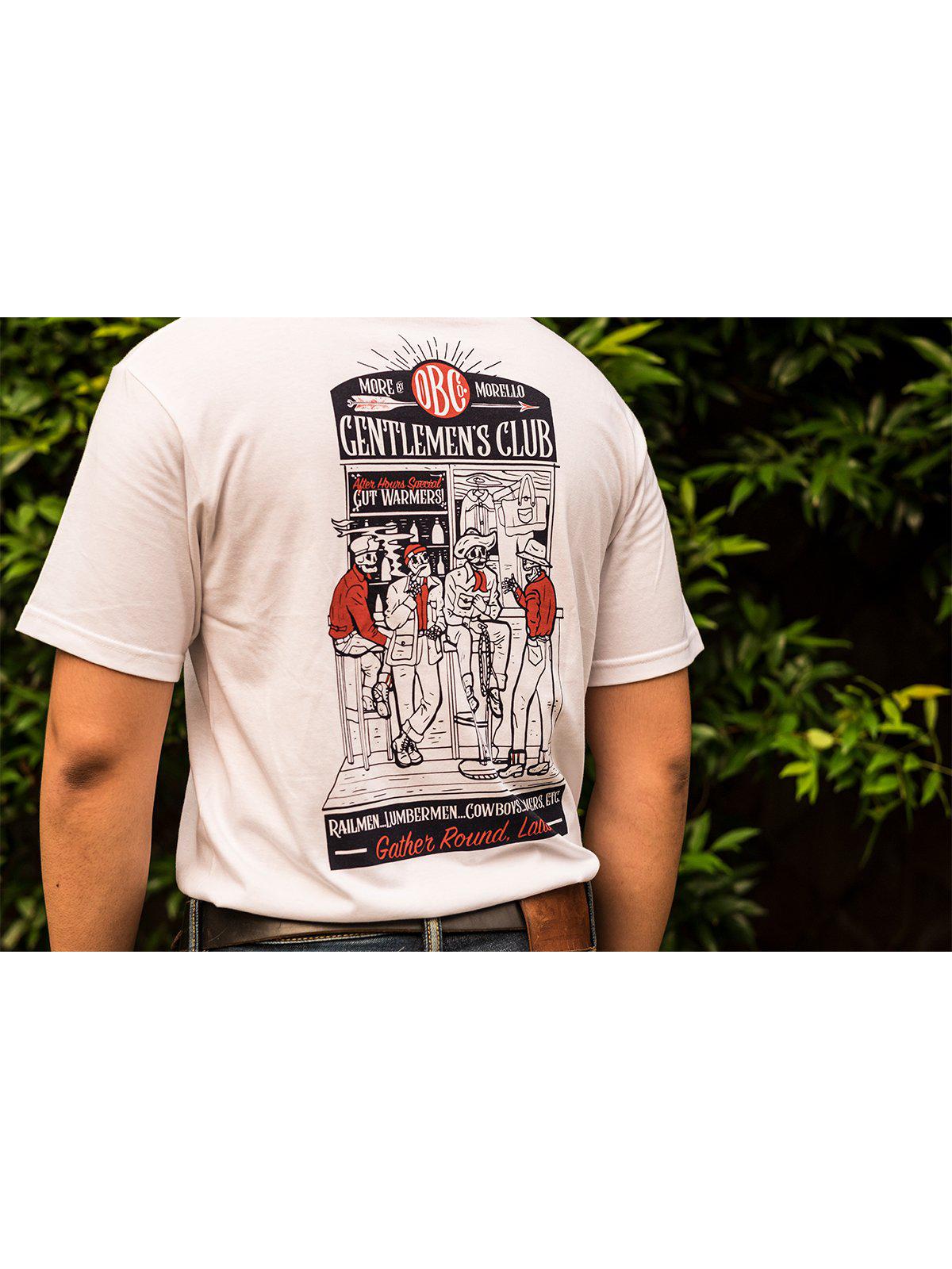 Oldblue Co. x MORE by Morello Tee The Gentlemen&#39;s Club White - MORE by Morello Indonesia