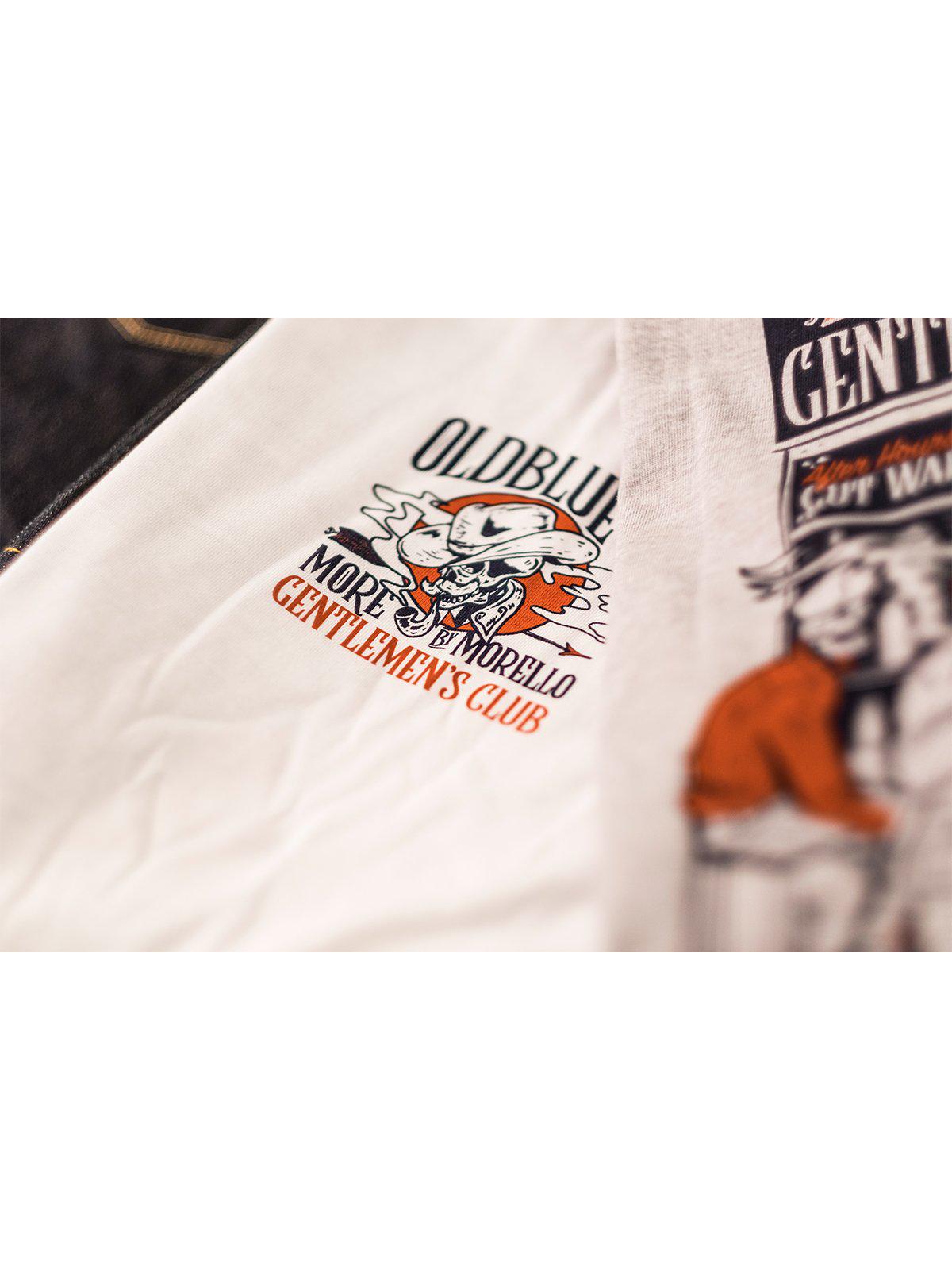 Oldblue Co. x MORE by Morello Tee The Gentlemen&#39;s Club White - MORE by Morello Indonesia