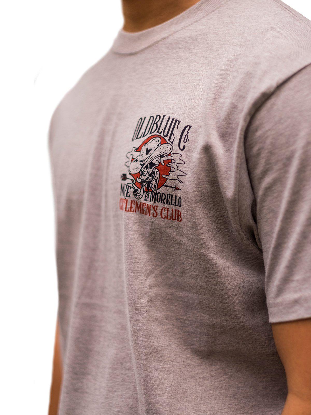 Oldblue Co. x MORE by Morello Tee The Gentlemen's Club Ash Grey - MORE by Morello Indonesia