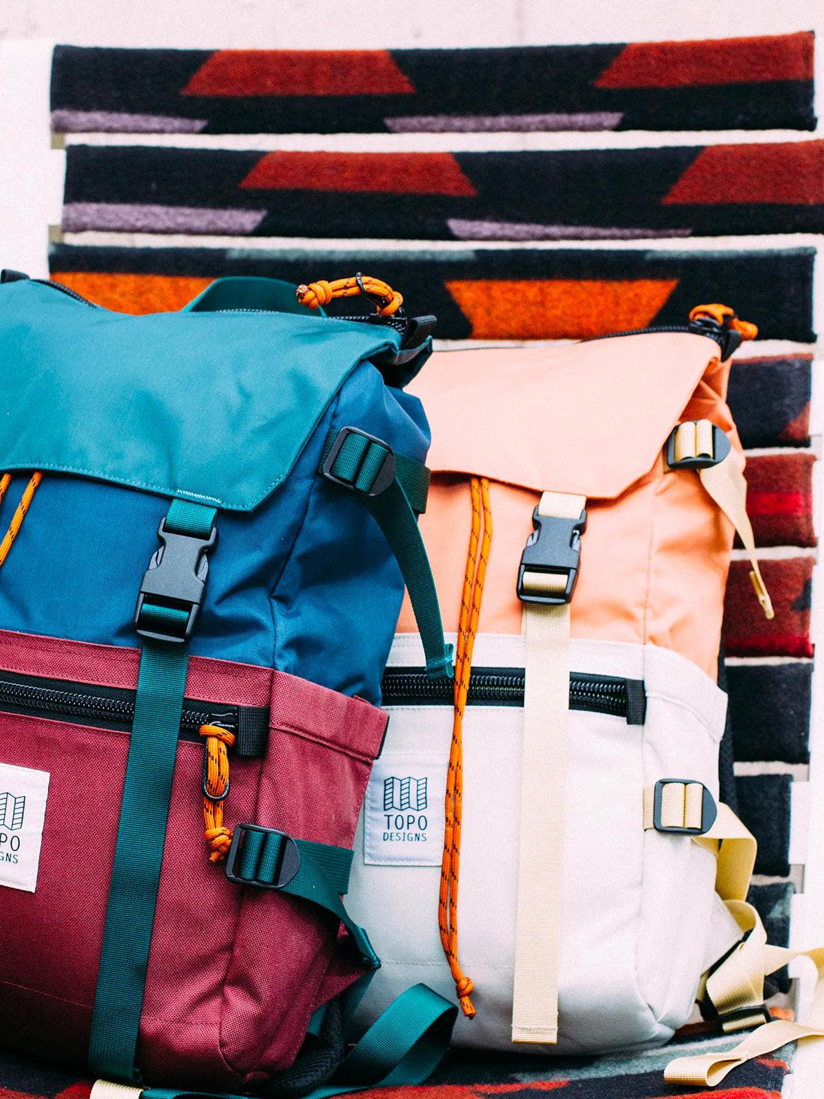 Topo Designs Rover Pack Zinfandel Botanic Green