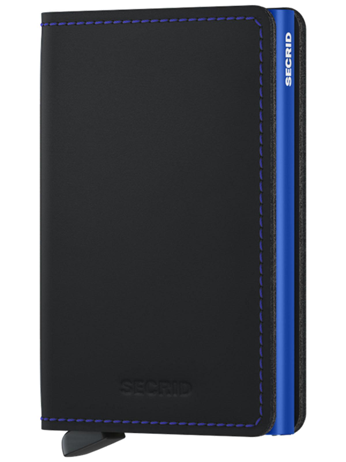 Secrid Slimwallet Matte Black Blue