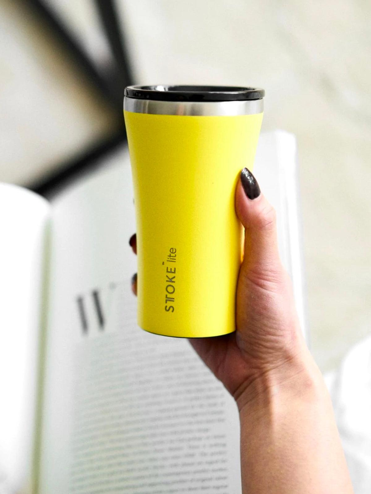 Sttoke Lite Insulated Cup 12oz Sunbeam Yellow