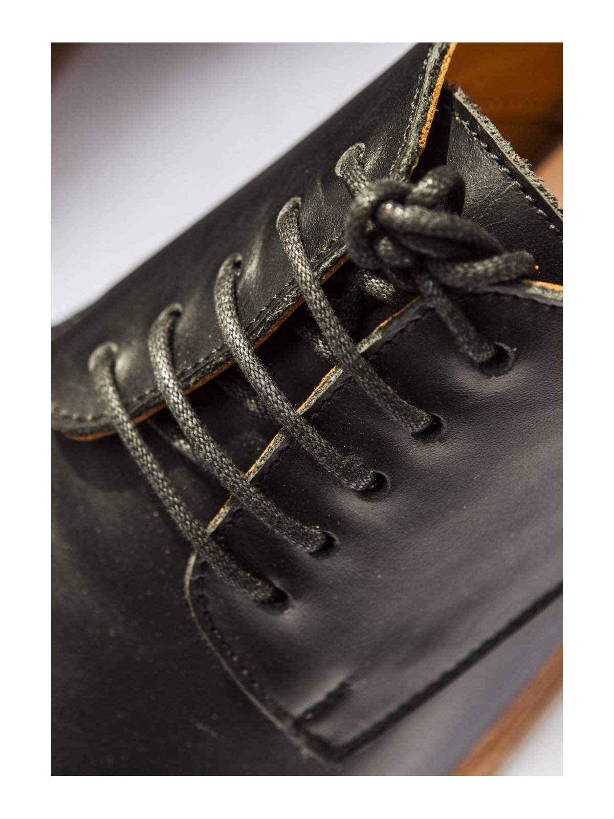 Santalum Plain Derby Shoes Black - MORE by Morello Indonesia