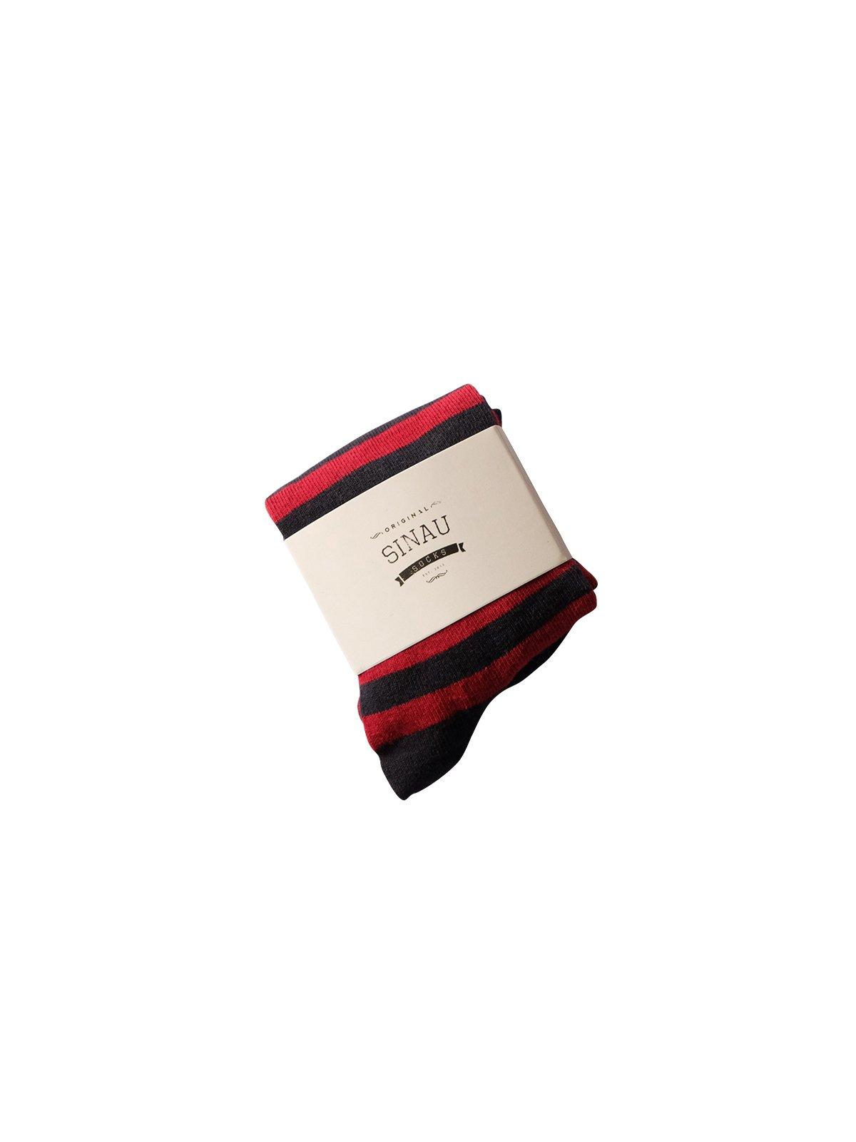 Sinau Socks Kalih Maroon Navy - MORE by Morello Indonesia
