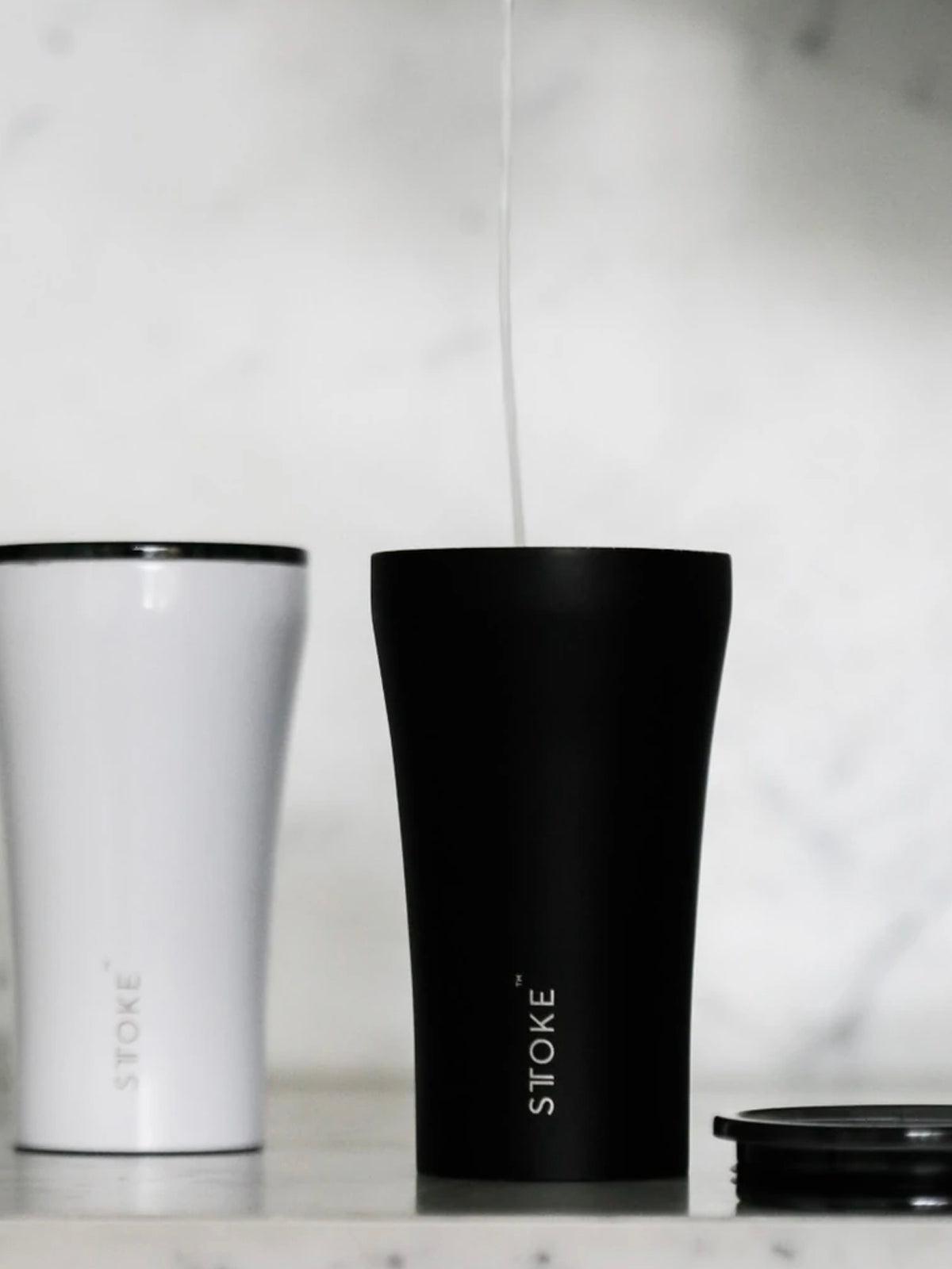 Sttoke Classic Insulated Ceramic Cup 12oz Luxe Black