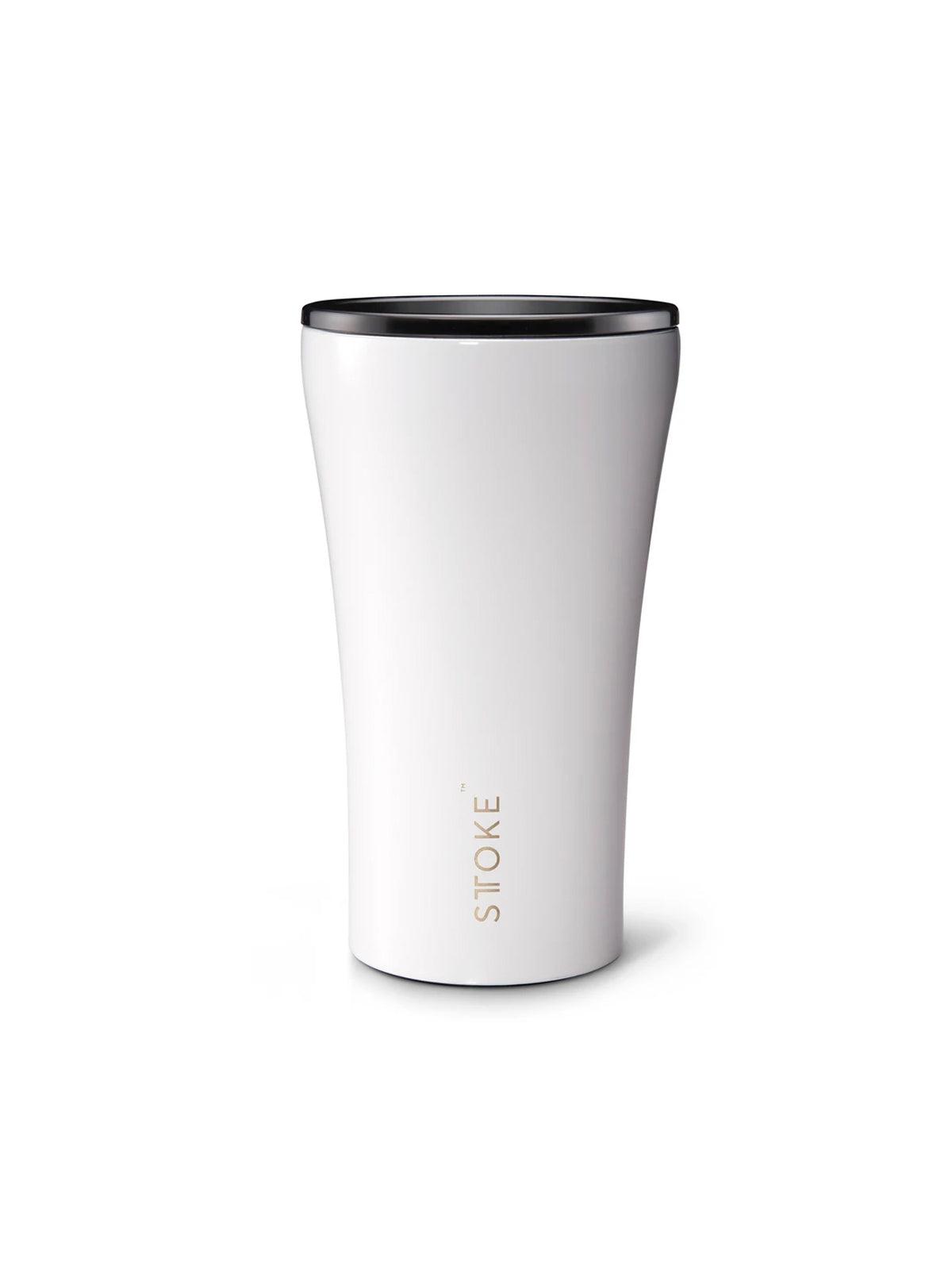 Sttoke Classic Insulated Ceramic Cup 12oz Angel White