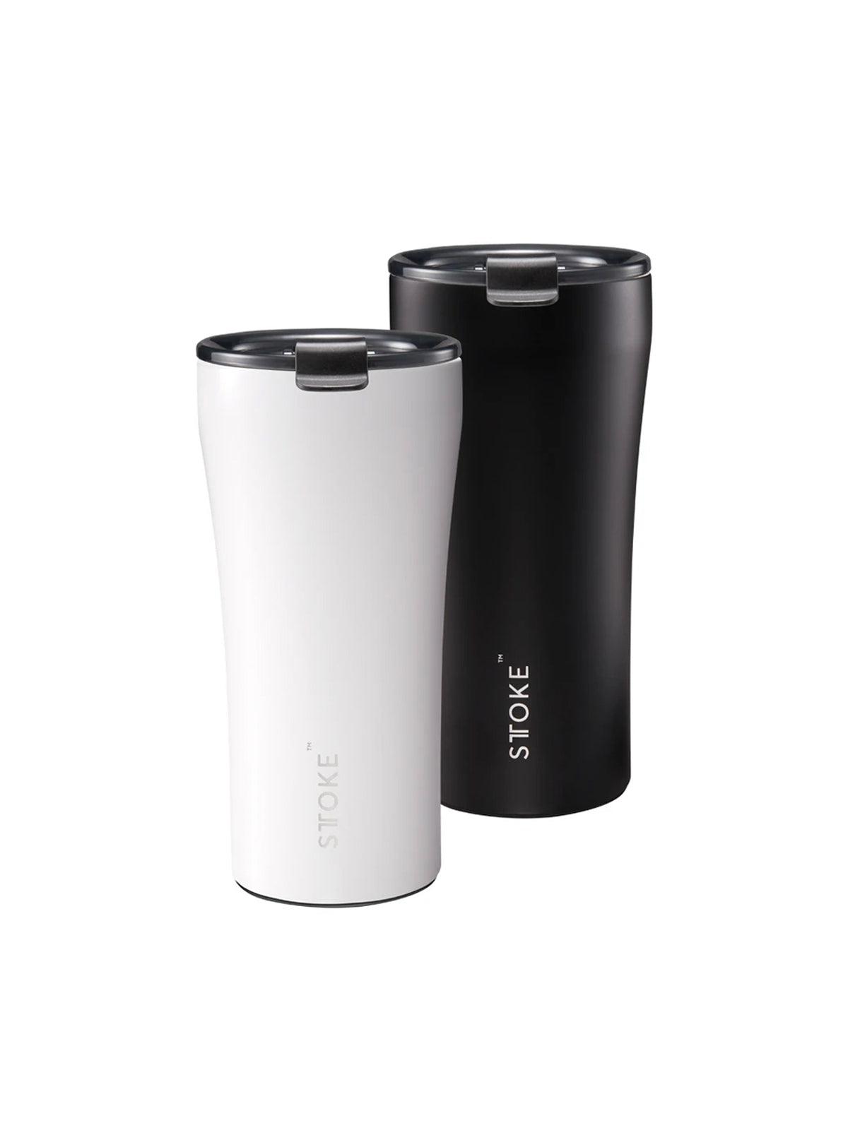Sttoke Classic Leakproof Insulated Ceramic Cup 16oz Luxe Black