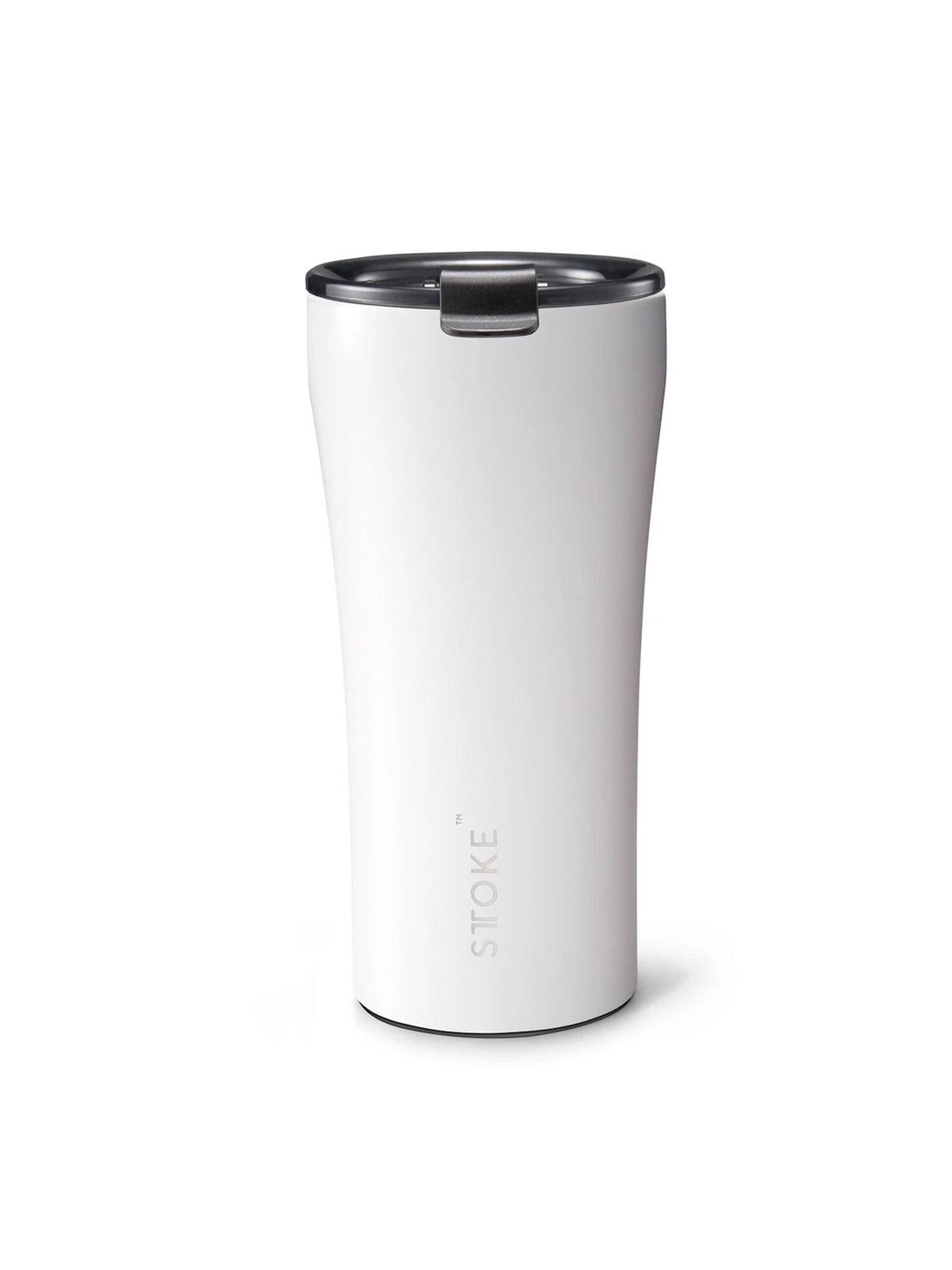 Sttoke Classic Leakproof Insulated Ceramic Cup 16oz Angel White