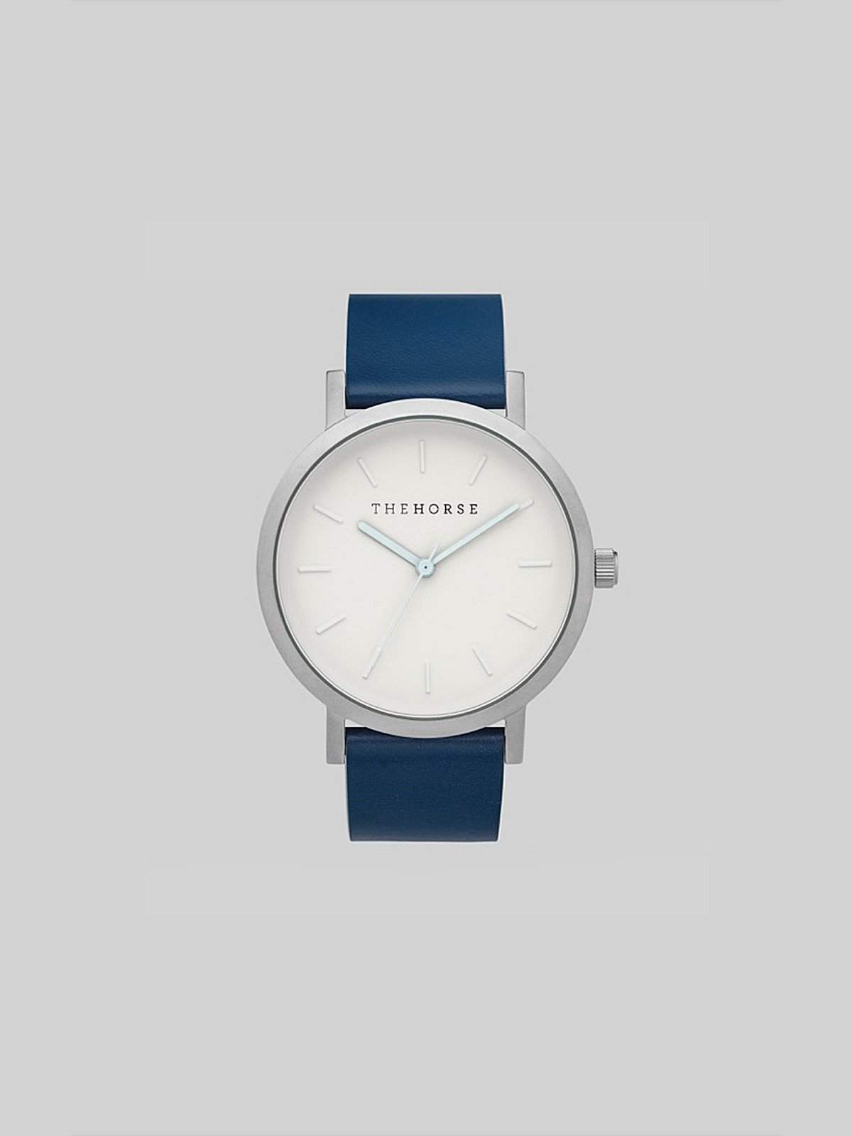 The Horse Brushed Silver / Navy Watch - MORE by Morello Indonesia