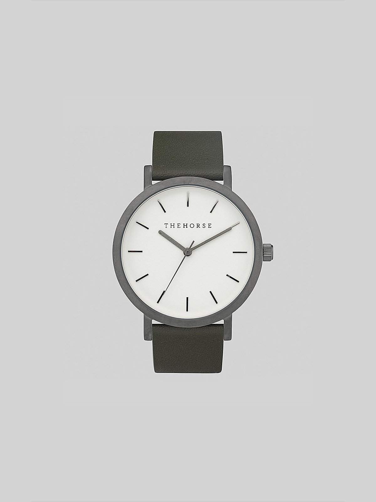 The Horse Brushed Gunmetal / Olive Watch - MORE by Morello Indonesia