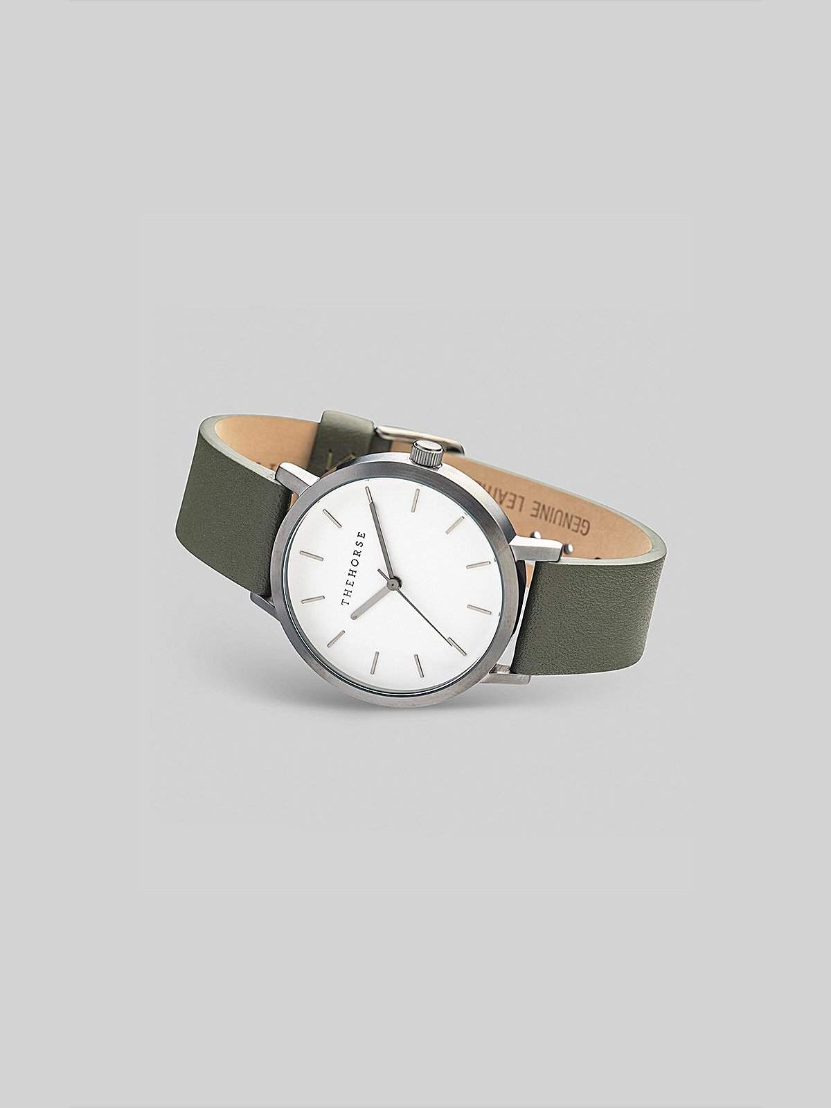 The Horse Brushed Gunmetal / Olive Watch - MORE by Morello Indonesia