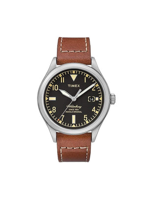 Timex X Red Wing | Waterbury | Chrono | Black Dial | Brown