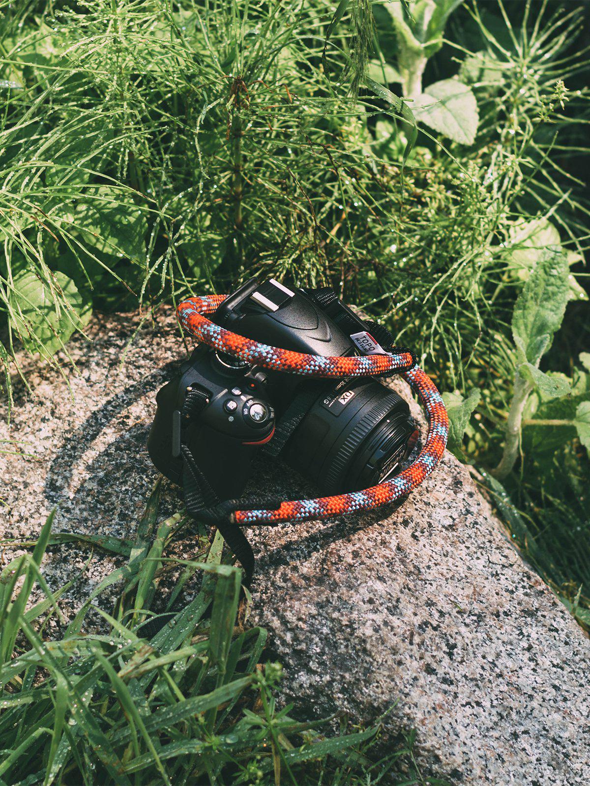 Topo Designs Camera Strap Black White