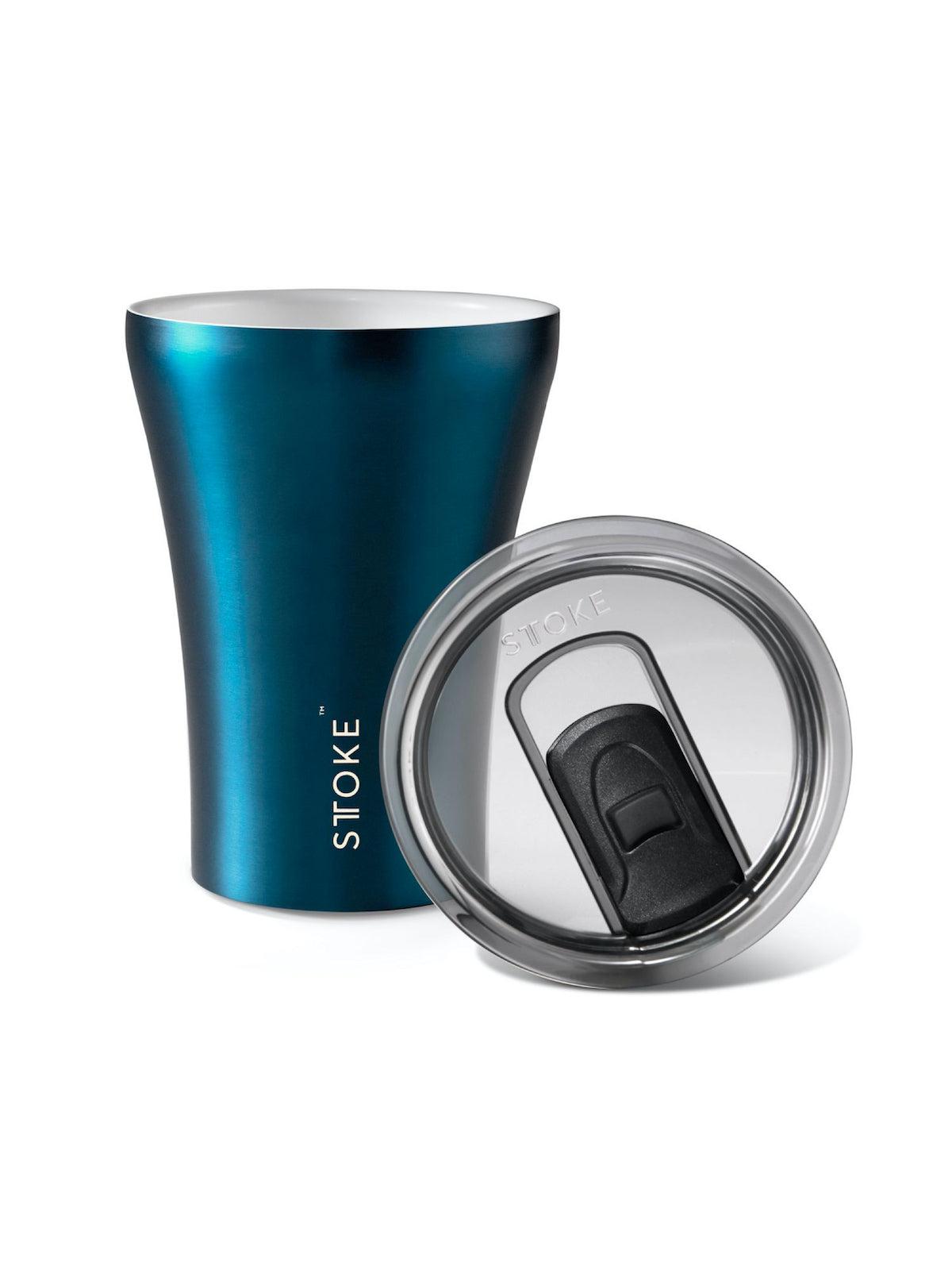 Sttoke Limited Edition Insulated Ceramic Cup 8oz Steel Blue