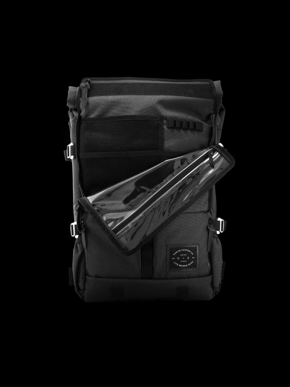 Life Behind Bars The Peloton Rolltop Backpack 30-42L Asphalt - MORE by Morello Indonesia