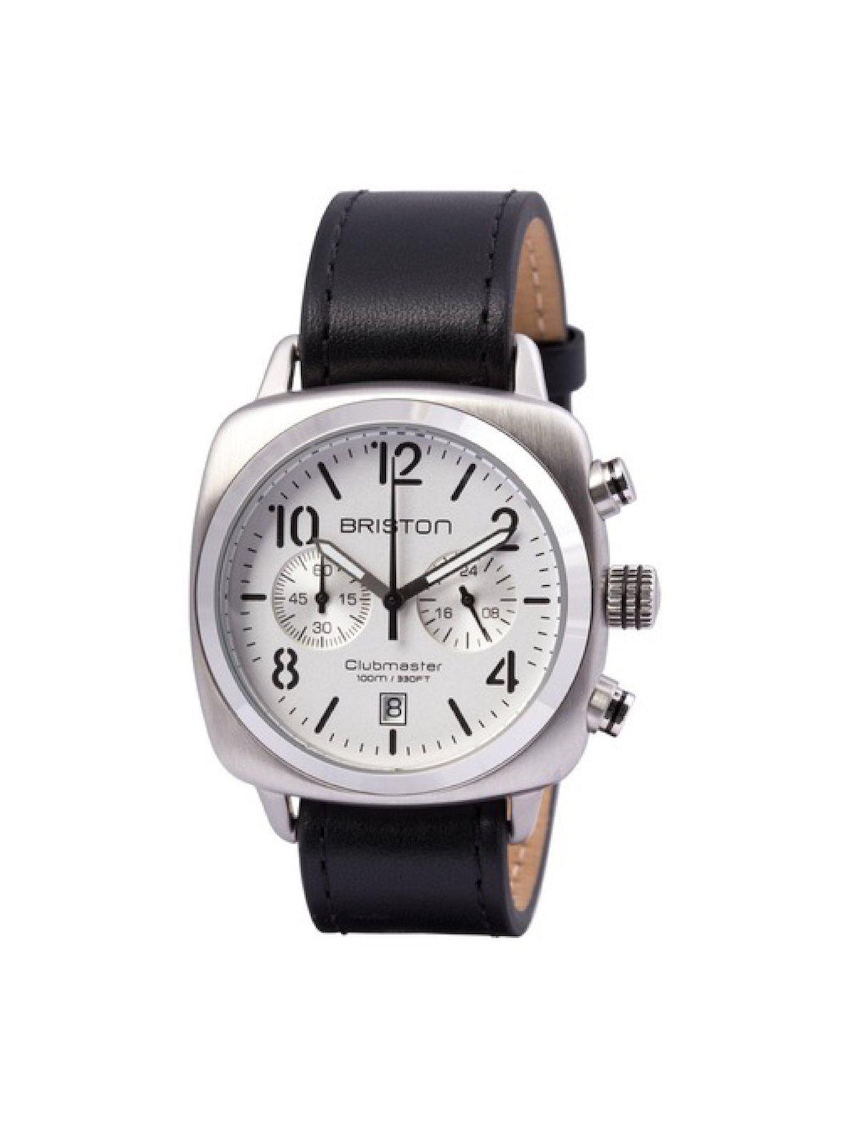 Briston Clubmaster Classic Steel Chronograph White Dial 40mm - MORE by Morello Indonesia