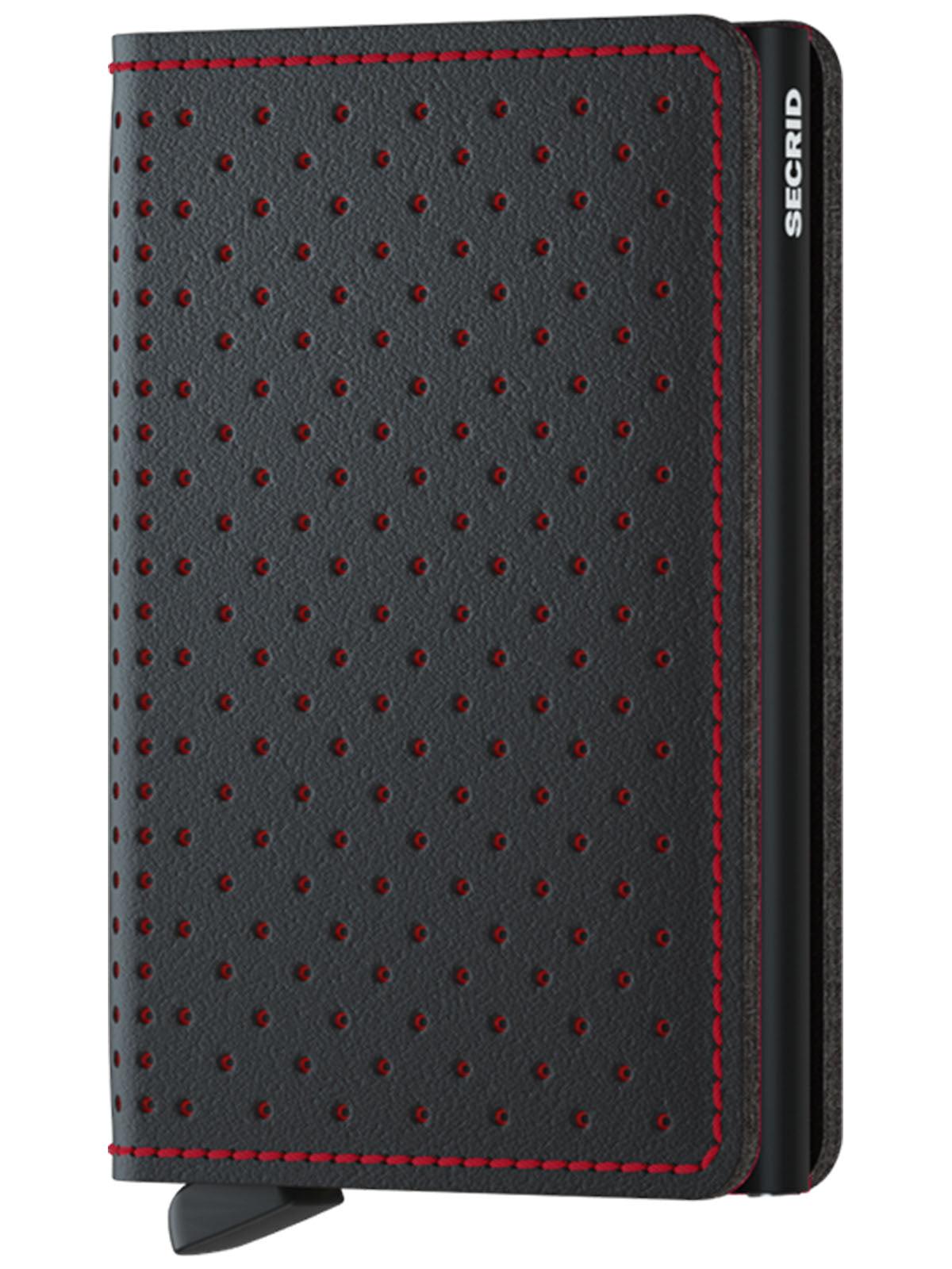 Secrid Slimwallet Perforated Black Red